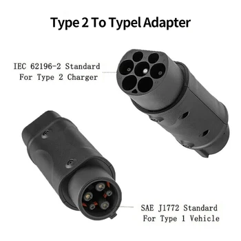 Adaptor de Încărcare Adeptor Conector de Încărcare EV T2-T1 Electric Ue Să Ne Standardul IEC 62196-2 EV Camion Durabil