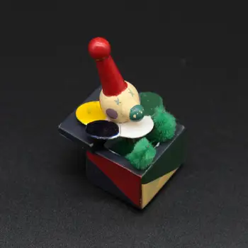 Interesant Mini Clovn de Jucărie pentru Copii Cadouri din Lemn de Clovn de Jucărie Luminoase de Culoare DIY Acasă Model