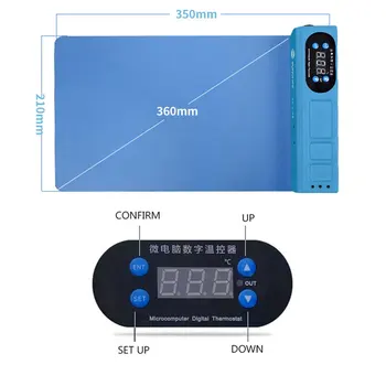 LCD Ecran Albastru Splitter Încălzire Etapă de Separare Pad Pentru iPhone iPad Ecran LCD Separator de Instrument S-918E