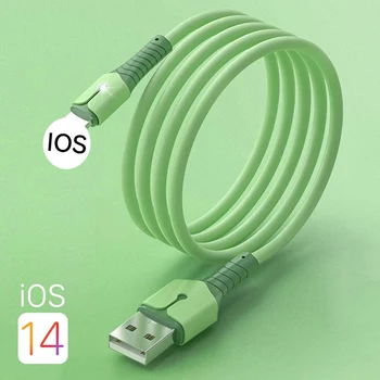 pentru iPhone 13 12 11 Pro Max mini 10 X XR XS 5 6sUSB Cablu de Date Lichid de Silicon Cablu de Încărcare USB Cablu de Date Cablu de Încărcător de Telefon
