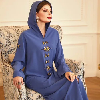 Ramadan Abaya Dubai Turcia Arabe Musulmane Diamant Văl Rochie Caftan Islamic Doamnelor Marocan Vestido Robe Longue Djellaba Femme