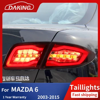 Styling auto Stopuri Pentru MAZDA 6 2003-2015 cu LED DRL Rândul său, luminile de Frână, Marșarier lămpile de Parcare Spate, Lampa Auto Accessaries