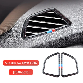 Tabloul de Bord masina de Evacuare a Aerului Autocolant Pentru BMW X5 X6 2008-2013 Automobile din Fibra de Carbon Modificări Interioare Auto Accesorii Coafura