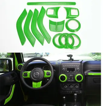 transport gratuit 3 culori 12 pic Interior Semifabricate Set Complet de Decor Interior Tapiterie Kit Pentru Jeep Wrangler Taxi 4 Usi 2011 - 2015