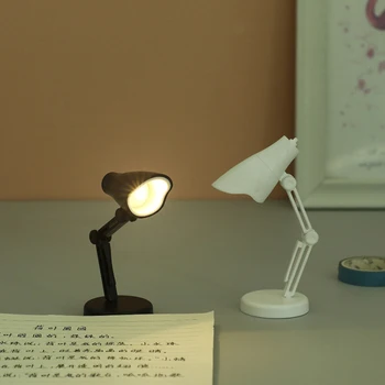 1:12 casă de Păpuși în Miniatură Reglabil Lampa de Birou LED-uri Lumina Tabelul Model de Mobilier Scena Jucărie Casă de Păpuși Păpuși Accesorii