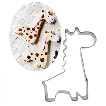 1 buc Forma de Girafa Cookie Mucegai Tort Fondant Tăietori Cookie Mucegai Bakeware DIY Zahăr ambarcațiuni 3D produse de Patiserie de Copt Instrumente