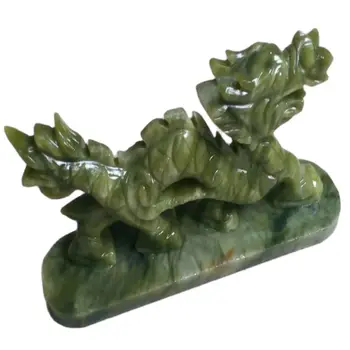 100% Naturale din China Statui de Jad De Statui Sculptate manual De Dragoni