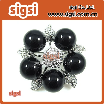 100buc black pearl acrilica cu ridicata decoratiove stras broșă pin