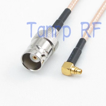 10buc 6 MMCX de sex masculin unghi drept pentru a BNC jack RF adaptor conector 15CM Coadă coaxial cablu RG316 cablu de extensie