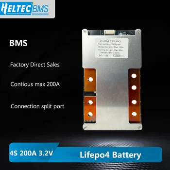 12V BMS Stocare a Energiei Solare BMS 3S 4S 200A Continuă Lifepo4 BMS Split, port bord de protecție a bateriei pentru 2500W baterie solara