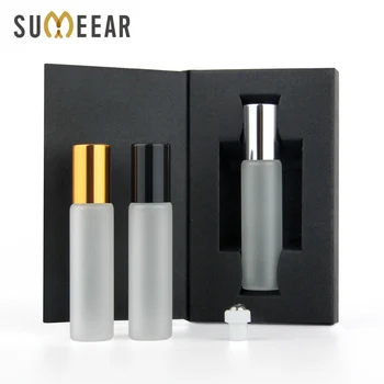 20 Buc/lot 10ml Mini Roll Pe Sticle de Ulei Esențial de Ambalare cutie de Sticlă Mată Sticlă Goală de sticla de Parfum