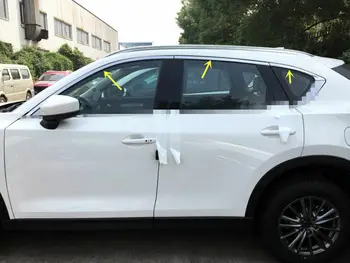 2017 - 2020 Pentru Mazda CX-5 de Sus a Ferestrei Chrome Frame Praguri Capac Ornamental 6pcs Oțel modificare Auto piese Auto