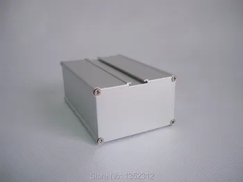 4 buc/lot 68*43*100mm sablare suprafata extrudat cutie de aluminiu 6063-T5 injectat carcasa din aluminiu pentru PCB Electronice caz