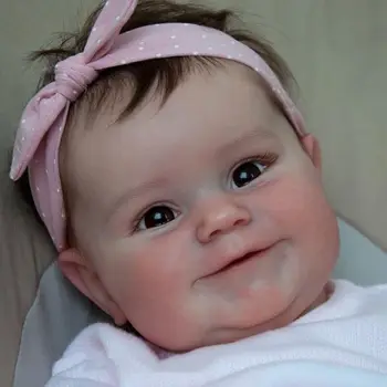50CM Renăscut Baby Doll Maddie Fetita cu Mână de Rădăcini de Păr Realiste, Real Soft Touch Maddie Mână-Pictura detaliat Papusa Bebe