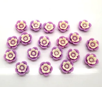 50Pcs Violet Rășină Floare Decor Meserii Flatback Cabochon Scrapbooking Ornamente Margele Diy Accesorii