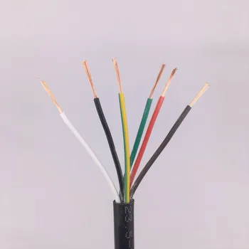 98 de metri din PVC Moale teaca cablu de sârmă 6 7 8 core 22awg/0,3 mm cupru pur core semnal de control de sârmă wire