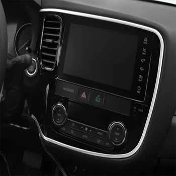 ABS Mat Pentru Mitsubishi Outlander 2015 2016 2017 Masina Consola Decor Benzi de acoperire cadru Trim autocolant Accesorii Auto Stlying