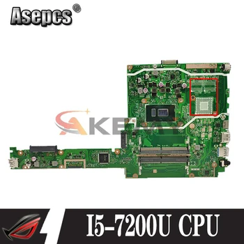 Akemy X407UA placa de baza Pentru asus X407 X407U X407UA X407UAR X407UA - AS8202T placa de baza Laptop cu I5-7200U CPU Testat OK