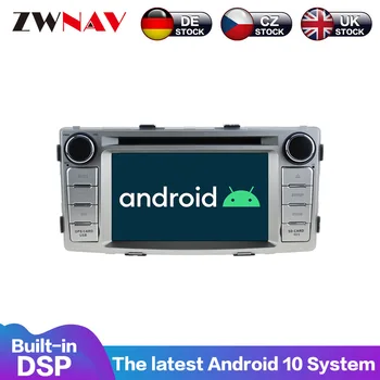 Android 10 PX6 4+64G Cu DSP Carplay Ecran IPS Pentru Toyota Hilux 2012 ~ 2015 MARELE ECRAN Automată, AC, Radio Stereo, GPS Navi Mul