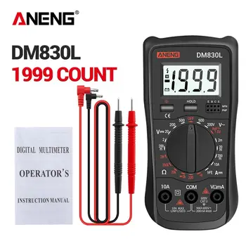 ANENG DM830L Multimetru Digital Metru Testere 1999 Conta Electrice Tranzistor Capacitate DC/AC Multimetro LCD Cu Iluminare din spate