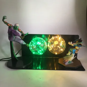 Anime DBZ Luptă versiune Piccolo VS Vegeta Spiritul Bomba Figura de lumină LED mingea bec Lampa de Jucărie Kamehameha Explozie Scena power ball