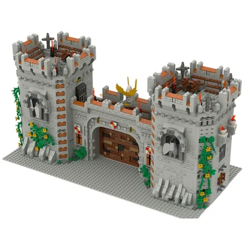 Autorizat MOC-83398 3777pcs Medievale, Scene de Stradă Castel Medieval Blocuri Turn Model Set Pentru Copii Adulți