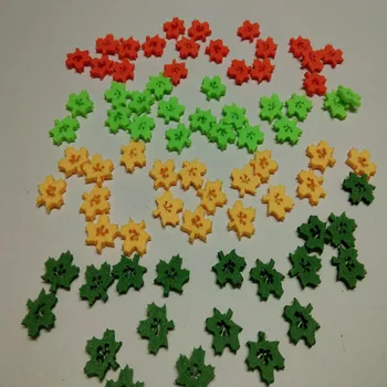 BAME 100buc 4 culori de Frunze Simțit Frunze de Arțar DIY Decorative copii de gradinita Petic de grădină aplicatiile manual non-țesute handcraft