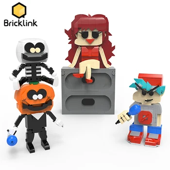 Bricklick Idei de Joc de Muzică de vineri Seara Funkin Antiderapant și Pompa Prietena Prietenul Cifrele de Acțiune Păpuși Blocuri Copil Jucării