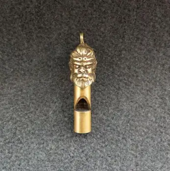 Colectia archaize brass Monkey King fluier cheie inel