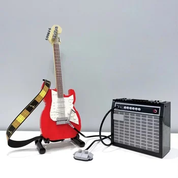 Creative 21329 Chitara Fender Model MOC Blocuri de Construcție Modulară Idei DIY Educație Jucarii Copii Ziua de nastere Cadouri de Craciun