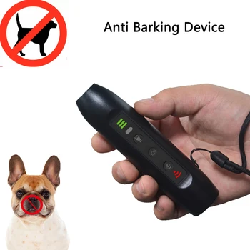 Câine De Formare, Dispozitiv Anti Latrat Dispozitiv Cu Ultrasunete Coaja De Câine De Descurajare, Expulza Câine De Sonic,3 Moduri,Reîncărcabilă