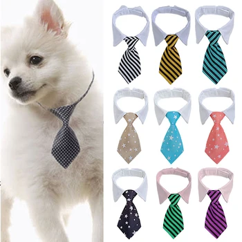 Câine NOU Formale Cravata Frac, Papion cu Dungi Guler pentru animale de Companie Îngrijire Consumabile Mediu de Câini de talie Mare Cat Catelus Accesorii