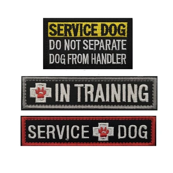 Cârlig Și Buclă de Broderie Patch-uri Câine de Serviciu De la Mână Animal În Formare Nu Separat animale de Companie Insigne, Embleme Militare 8*5cmTactical
