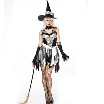 Deluxe Sexy Costum De Vrăjitoare De Magie Moment De Îmbrăcăminte Pentru Adulți Gotic, Vampir De Lux Cosplay Dress Costum De Halloween Pentru Femei