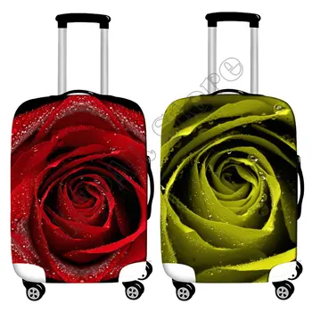 Depozitare Capac de Praf 3D Flori de Trandafir se Ingroase Elasticitatea Depozitare Protctive Acoperire pentru 19-32 Inch Valiza de Acoperire Accesorii pentru Călătorie