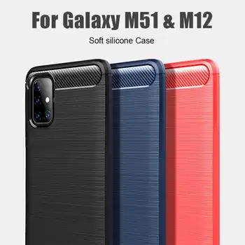 Donmeioy Caz Moale Rezistent La Socuri Pentru Samsung Galaxy M51 M12 Telefon Acoperi Caz