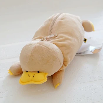 Drăguț Duckbill Papusa de Plus Zero Geanta Sac de Depozitare Școlară a Copiilor Cadou Surpriza de Vacanta Desen Stilou Convenabil Sac