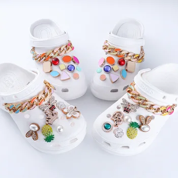 drăguț lanț set kit croc pantofi farmece DIY Accesorii jibz 18pcs pentru croc saboți de pantofi Decoratiuni petrecere fată băiat cadouri