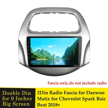 Dublu Din 9 inch Radio Fascia pentru Daewoo Matiz Chevrolet Spark Baic Bate 2018+ DVD Player Cadru de Bord Mount Tapiterie Panou Rama