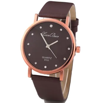 Femei Ceas 2022 Moda Diamant Leatheroid Trupa Rotund Dial Cuarț Încheietura Ceas Relojes Para Mujer Zegarek Damski Reloj Mujer