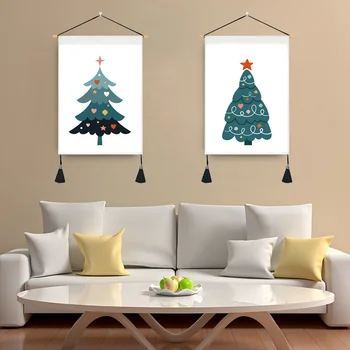 Fierbinte pom de Crăciun agățat imagine Europene și Americane pânză agățat pom de Crăciun tapiserie de fundal pânză decorative