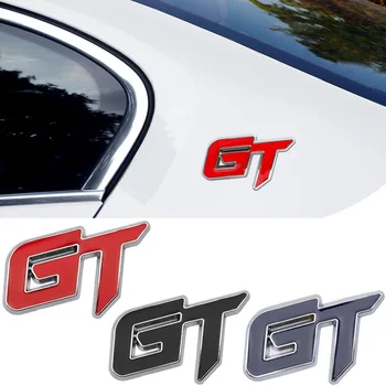 GT Auto Autocolant Insigna Emblema Decalcomanii pentru Peugeot Hyundai GT BMW X6 X5 KIA Forte Optima Picanto Renault Ford Mustang Focus Mondeo