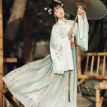 Hanfu Femei Rochie Tradițională Chineză Haine Cosplay Costum Popular Vechi Dans Costume Orientale Prințesă Zână Wei Jin