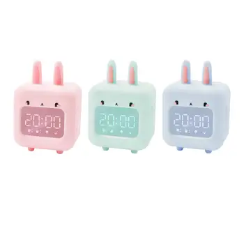 Iepure în Formă de Ceas cu Alarmă Funcție de Amânare Instrumente Electronice de Interior Mini Ceas cu Alarmă Muzică pentru Dormitor, Bucătărie Teen Toddler Boys