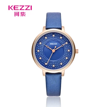 KEZZI Design de Brand Nou, Doamnelor Ceasuri Femei Elegant de Cristal de Cuarț Ceas Piele Impermeabil Ceasuri de mana Pentru Femei Montre Femme