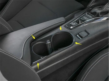 Lapetus de Mijloc Față de Apă Ceașcă Titularul Capacul Panoului Ornamental se Potrivesc Pentru Chevrolet Camaro 2016 - 2020 ABS, Fibra de Carbon, Accesorii Auto