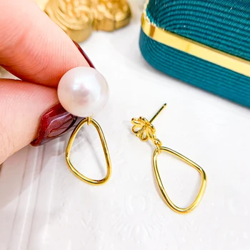 Legăna Cercei Accesorii pentru Femei de Moda DIY Cercei cu Perle De 8-11mm Margele Bijuterii de Luare Componente