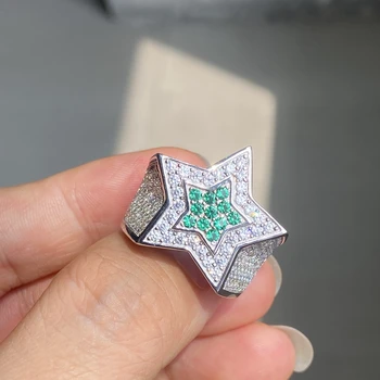 Meisidian S925 Feliuta Forma de Stea Liber Moissanite VVS Laborator Inel cu Diamant Pentru o Parte