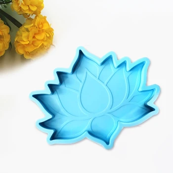Meserii DIY Cupa Mat Silicon Mucegai Decoratiuni de a Face Instrumente de Floare de Lotus Coaster Rășină Epoxidică Mucegai