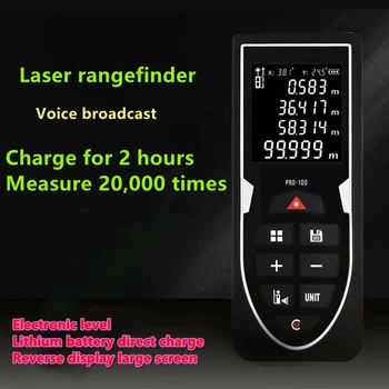 Mini Laser, Telemetru cu Laser Metru Distanță cu Laser Portabile cu Laser Conducător de Încărcare USB LCD Display Digital pentru Îmbunătățire Acasă